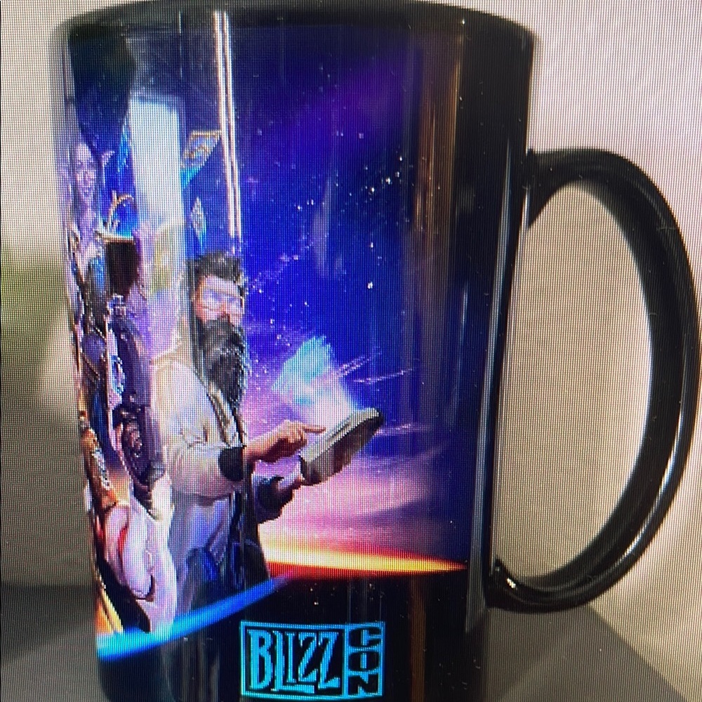 BlizzCon Black Mug with Colorful Design